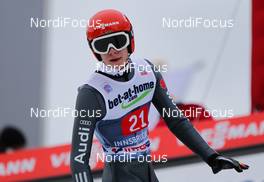 04.01.2014, Innsbruck, Austria (AUT): Andreas Wellinger (GER), Fluege.de - FIS world cup ski jumping, four hills tournament, individual HS130, Innsbruck (AUT). www.nordicfocus.com. © Laiho/NordicFocus. Every downloaded picture is fee-liable.
