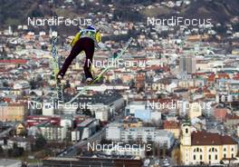 03.01.2014, Innsbruck, Austria (AUT): Mikhail Maksimochkin (RUS), Fischer - FIS world cup ski jumping, four hills tournament, individual HS130 qualification, Innsbruck (AUT). www.nordicfocus.com. © Laiho/NordicFocus. Every downloaded picture is fee-liable.