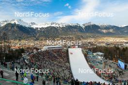 03.01.2014, Innsbruck, Austria (AUT): Bergisel ski jumping stadium - FIS world cup ski jumping, four hills tournament, individual HS130 qualification, Innsbruck (AUT). www.nordicfocus.com. © Laiho/NordicFocus. Every downloaded picture is fee-liable.