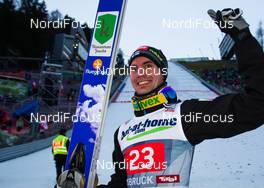 04.01.2014, Innsbruck, Austria (AUT): Anssi Koivuranta (FIN), Fluege.de - FIS world cup ski jumping, four hills tournament, individual HS130, Innsbruck (AUT). www.nordicfocus.com. © Laiho/NordicFocus. Every downloaded picture is fee-liable.