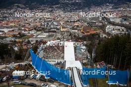 03.01.2014, Innsbruck, Austria (AUT): sight from the Bergisel jumping hill towards Innsbruck - FIS world cup ski jumping, four hills tournament, individual HS130 qualification, Innsbruck (AUT). www.nordicfocus.com. © Laiho/NordicFocus. Every downloaded picture is fee-liable.