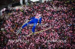 04.01.2014, Innsbruck, Austria (AUT): Andreas Kofler (AUT), Fischer - FIS world cup ski jumping, four hills tournament, individual HS130, Innsbruck (AUT). www.nordicfocus.com. © Laiho/NordicFocus. Every downloaded picture is fee-liable.