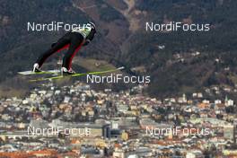 03.01.2014, Innsbruck, Austria (AUT): Simon Ammann (SUI), Fischer - FIS world cup ski jumping, four hills tournament, individual HS130 qualification, Innsbruck (AUT). www.nordicfocus.com. © Laiho/NordicFocus. Every downloaded picture is fee-liable.