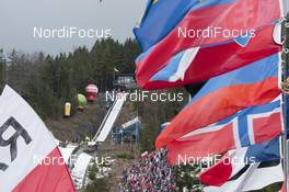 19.01.2014, Zakopane, Poland (POL): Flags on the strong wind before competition - FIS world cup ski jumping, individual HS134, Zakopane (POL). www.nordicfocus.com. © Nurkiewicz/NordicFocus. Every downloaded picture is fee-liable.