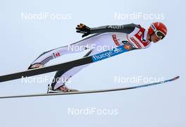 02.03.2014, Lahti, Finland (FIN): Andreas Wellinger (GER), Fluege.de - FIS world cup ski jumping, individual HS130, Lahti (FIN). www.nordicfocus.com. © Laiho/NordicFocus. Every downloaded picture is fee-liable.