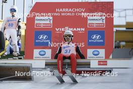 14.03.2014, Harrachov, Czech Republic (CZE):  Simon Ammann (SUI), Fischer - FIS ski flying world championships, ski jumping, individual HS205, Harrachov (CZE). www.nordicfocus.com. © Domanski/NordicFocus. Every downloaded picture is fee-liable.