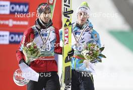 15.03.2014, Harrachov, Czech Republic (CZE): Anders Bardal (NOR), Fischer, Peter Prevc (SLO), Elan - FIS ski flying world championships, ski jumping, individual HS205, Harrachov (CZE). www.nordicfocus.com. © Domanski/NordicFocus. Every downloaded picture is fee-liable.