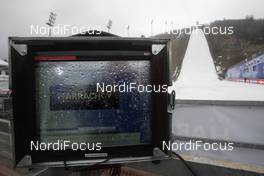 16.03.2014, Harrachov, Czech Republic (CZE): tv scree is seen at the venue - FIS ski flying world championships, ski jumping, team HS205, Harrachov (CZE). www.nordicfocus.com. © Domanski/NordicFocus. Every downloaded picture is fee-liable.