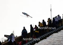 21.03.2014, Planica, Slovenia (SLO): Robert Hrgota (SLO), passes photographers - FIS world cup ski jumping, individual HS139, Planica (SLO). www.nordicfocus.com. © Felgenhauer/NordicFocus. Every downloaded picture is fee-liable.