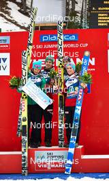 22.03.2014, Planica, Slovenia (SLO): Tom Hilde (NOR), Andreas Stjernen (NOR), Anders Bardal (NOR), Anders Fannemel (NOR), (l-r) - FIS world cup ski jumping, team HS139, Planica (SLO). www.nordicfocus.com. © Felgenhauer/NordicFocus. Every downloaded picture is fee-liable.