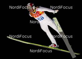 14.02.2014, Sochi, Russia (RUS): Gregor Schlierenzauer (AUT), Fischer - XXII. Olympic Winter Games Sochi 2014, ski jumping, individual HS140, Qualification, Sochi (RUS). www.nordicfocus.com. © NordicFocus. Every downloaded picture is fee-liable.