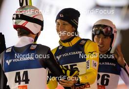 28.11.2014, Ruka, Finland (FIN): (l-r) Simon Ammann (SUI), Fischer, Noriaki Kasai (JPN), Fischer and Daiki Ito (JPN), Fischer - FIS world cup ski jumping, individual HS142, Ruka (FIN). www.nordicfocus.com. © Laiho/NordicFocus. Every downloaded picture is fee-liable.