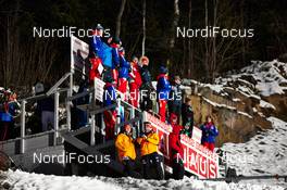 06.12.2014, Lillehammer, Norway (NOR): coaches waiting for the start - FIS world cup ski jumping, individual HS138, Lillehammer (NOR). www.nordicfocus.com. © Felgenhauer/NordicFocus. Every downloaded picture is fee-liable.