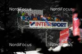 29.12.2014, Oberstdorf, Germany (GER): trainers on the platform looking at the jumps - FIS world cup ski jumping, four hills tournament, individual HS137, Oberstdorf (GER). www.nordicfocus.com. © Laiho/NordicFocus. Every downloaded picture is fee-liable.