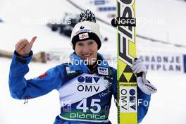 25.01.2014, Planica, Slovenia (SLO): Daniela Iraschko_Stolz (AUT) - FIS world cup ski jumping ladies, individual HS95, Planica (SLO). www.nordicfocus.com. © Mandl/NordicFocus. Every downloaded picture is fee-liable.