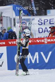 25.01.2014, Planica, Slovenia (SLO): Sara Takanashi (JPN) - FIS world cup ski jumping ladies, individual HS95, Planica (SLO). www.nordicfocus.com. © Mandl/NordicFocus. Every downloaded picture is fee-liable.