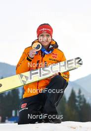 22.03.2014, Sochi, Russia (RUS): Carina Vogt (GER) - XXII. Olympic Winter Games Sochi 2014, ski jumping, medals, Sochi (RUS). www.nordicfocus.com. © NordicFocus. Every downloaded picture is fee-liable.