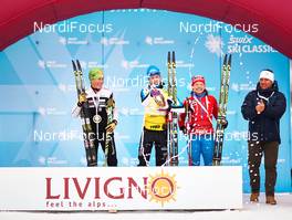14.12.2014, Livigno, Italy (ITA): Katerina Smutna (AUT), Seraina Boner (SUI), Julia Ivanova (RUS), (l-r) - Ski Classics La Sgambeda Classic 35k, Livigno (ITA). www.nordicfocus.com. © Felgenhauer/NordicFocus. Every downloaded picture is fee-liable.