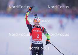 18.01.2015, Ruhpolding, Germany (GER): Darya Domracheva (BLR) - IBU world cup biathlon, mass women, Ruhpolding (GER). www.nordicfocus.com. © Manzoni/NordicFocus. Every downloaded picture is fee-liable.