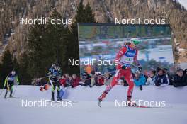 15.01.2015, Ruhpolding, Germany (GER): Erlend Bjoentegaard (NOR) - IBU world cup biathlon, relay men, Ruhpolding (GER). www.nordicfocus.com. © Manzoni/NordicFocus. Every downloaded picture is fee-liable.