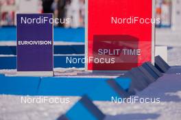 24.01.2015, Antholz, Italy (ITA): Event Feature: Split Time Tower - IBU world cup biathlon, pursuit women, Antholz (ITA). www.nordicfocus.com. © Manzoni/NordicFocus. Every downloaded picture is fee-liable.