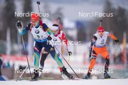 15.02.2015, Oslo, Norway (NOR): Natalya Burdyga (URK) - IBU world cup biathlon Holmenkollen, relay women, Oslo (NOR). www.nordicfocus.com. © Manzoni/NordicFocus. Every downloaded picture is fee-liable.