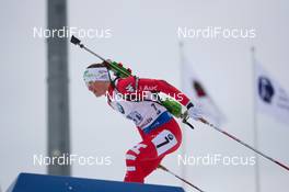 15.02.2015, Oslo, Norway (NOR): Karin Oberhofer (ITA) - IBU world cup biathlon Holmenkollen, relay women, Oslo (NOR). www.nordicfocus.com. © Manzoni/NordicFocus. Every downloaded picture is fee-liable.