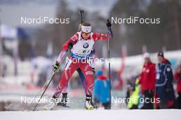 15.02.2015, Oslo, Norway (NOR): Elise Ringen (NOR) - IBU world cup biathlon Holmenkollen, relay women, Oslo (NOR). www.nordicfocus.com. © Manzoni/NordicFocus. Every downloaded picture is fee-liable.