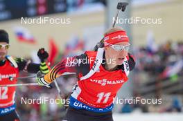 21.03.2015, Khanty-Mansiysk, Russia (RUS): Daniel Boehm (GER) - IBU world cup biathlon, pursuit men, Khanty-Mansiysk (RUS). www.nordicfocus.com. © Manzoni/NordicFocus. Every downloaded picture is fee-liable.