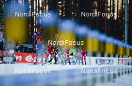 15.03.2015, Kontiolahti, Finland (FIN): FAK Jakov (SLO), MORAVEC Ondrej (CZE), BOE Tarjei (NOR), BJOERNDALEN Ole Einar (NOR), SLESINGR Michal (CZE), BOE Johannes Thingnes (NOK), - IBU world championships biathlon, mass men, Kontiolahti (FIN). www.nordicfocus.com. © Evgeny Tumashov / NordicFocus. Every downloaded picture is fee-liable.