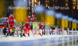15.03.2015, Kontiolahti, Finland (FIN): FAK Jakov (SLO),  BOE Tarjei (NOR), BJOERNDALEN Ole Einar (NOR),BOE Johannes Thingnes (NOK), SVENDSEN Emil Hegle (NOR) - IBU world championships biathlon, mass men, Kontiolahti (FIN). www.nordicfocus.com. © Evgeny Tumashov / NordicFocus. Every downloaded picture is fee-liable.