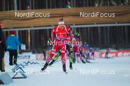 15.03.2015, Kontiolahti, Finland (FIN): Ole Einar Bjoerndalen (NOR) - IBU world championships biathlon, mass men, Kontiolahti (FIN). www.nordicfocus.com. © NordicFocus. Every downloaded picture is fee-liable.