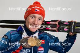 15.03.2015, Kontiolahti, Finland (FIN): Ondrej Moravec (CZE) - IBU world championships biathlon, medals, Kontiolahti (FIN). www.nordicfocus.com. © NordicFocus. Every downloaded picture is fee-liable.
