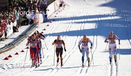11.03.2015, Drammen, Norway (NOR): Celine Brun-Lie (NOR), Sandra Ringwald (GER), Hanna Falk (SWE), Ida Ingemarsdotter (SWE), (l-r)  - FIS world cup cross-country, individual sprint, Drammen (NOR). www.nordicfocus.com. © Felgenhauer/NordicFocus. Every downloaded picture is fee-liable.