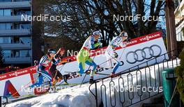11.03.2015, Drammen, Norway (NOR): Kerttu Niskanen (FIN), Denise Herrmann (GER), Katja Visnar (SLO), Stina Nilsson (SWE), (l-r)  - FIS world cup cross-country, individual sprint, Drammen (NOR). www.nordicfocus.com. © Felgenhauer/NordicFocus. Every downloaded picture is fee-liable.