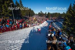 14.03.2015, Oslo, Norway (NOR): Roland Clara (ITA), Fischer, Swix, Rottefella leading - FIS world cup cross-country, mass men, Oslo (NOR). www.nordicfocus.com. © Laiho/NordicFocus. Every downloaded picture is fee-liable.