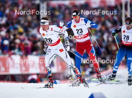 21.02.2015, Falun, Sweden (SWE): Martin Johansson (SWE), Martin Jaks (CZE), Sami Jauhojaervi (FIN), (l-r)  - FIS nordic world ski championships, cross-country, skiathlon men, Falun (SWE). www.nordicfocus.com. © NordicFocus. Every downloaded picture is fee-liable.