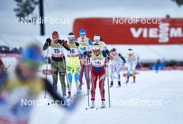 29.11.2015, Ruka, Finland (FIN): Denise Herrmann (GER), Alenka Cebasek (SLO), Kari Oeyre Slind (NOR), (l-r)  - FIS world cup cross-country, 10km women, Ruka (FIN). www.nordicfocus.com. © Felgenhauer/NordicFocus. Every downloaded picture is fee-liable.