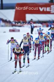 29.11.2015, Ruka, Finland (FIN): Teresa Stadlober (AUT), Lucia Scardoni (ITA), (l-r)  - FIS world cup cross-country, 10km women, Ruka (FIN). www.nordicfocus.com. © Felgenhauer/NordicFocus. Every downloaded picture is fee-liable.