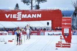 29.11.2015, Ruka, Finland (FIN): Justyna Kowalczyk (POL), Hanna Falk (SWE), (l-r)  - FIS world cup cross-country, 10km women, Ruka (FIN). www.nordicfocus.com. © Felgenhauer/NordicFocus. Every downloaded picture is fee-liable.