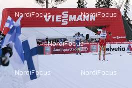 27.11.2015, Ruka, Finland (FIN): Viessmann sponsor in the track   - FIS world cup cross-country, individual sprint, Ruka (FIN). www.nordicfocus.com. © Modica/NordicFocus. Every downloaded picture is fee-liable.