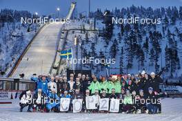 26.11.2015, Ruka, Finland (FIN): COP21 initiative presented by a big group of athletes   - FIS world cup cross-country, training, Ruka (FIN). www.nordicfocus.com. © Felgenhauer/NordicFocus. Every downloaded picture is fee-liable.