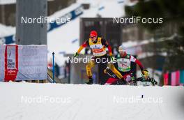 07.03.2015, Lahti, Finland (FIN): Fabian Riessle (GER), Fischer, One Way, Rottefella, Adidas - FIS world cup nordic combined, team sprint HS130/2x7.5km, Lahti (FIN). www.nordicfocus.com. © Laiho/NordicFocus. Every downloaded picture is fee-liable.