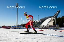 14.03.2015, Oslo, Norway (NOR): Alessandro Pittin (ITA), Fischer - FIS world cup nordic combined, individual gundersen HS134/10km, Oslo (NOR). www.nordicfocus.com. © Laiho/NordicFocus. Every downloaded picture is fee-liable.