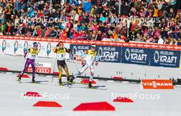 14.03.2015, Oslo, Norway (NOR): Tomas Portyk (CZE), Fischer, Swix followed by Manuel Faisst (GER), Fischer, One Way, Rottefella, Adidas and Yoshito Watabe (JPN), Fischer, Swix - FIS world cup nordic combined, individual gundersen HS134/10km, Oslo (NOR). www.nordicfocus.com. © Laiho/NordicFocus. Every downloaded picture is fee-liable.