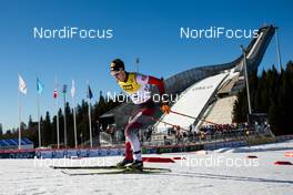 14.03.2015, Oslo, Norway (NOR): Mario Seidl (AUT), Fischer, Leki, Rottefella, Loeffler - FIS world cup nordic combined, individual gundersen HS134/10km, Oslo (NOR). www.nordicfocus.com. © Laiho/NordicFocus. Every downloaded picture is fee-liable.