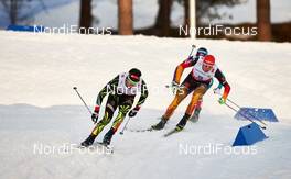 20.02.2015, Falun, Sweden (SWE): Jason Lamy Chappuis (FRA), Johannes Rydzek (GER), (l-r)  - FIS nordic world ski championships, nordic combined, individual gundersen HS100/10km, Falun (SWE). www.nordicfocus.com. © NordicFocus. Every downloaded picture is fee-liable.