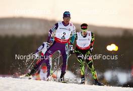20.02.2015, Falun, Sweden (SWE): Yoshito Watabe (JPN), Jason Lamy Chappuis (FRA), (l-r)  - FIS nordic world ski championships, nordic combined, individual gundersen HS100/10km, Falun (SWE). www.nordicfocus.com. © NordicFocus. Every downloaded picture is fee-liable.