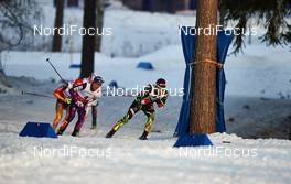 20.02.2015, Falun, Sweden (SWE): Akito Watabe (JPN), Jason Lamy Chappuis (FRA), (l-r)  - FIS nordic world ski championships, nordic combined, individual gundersen HS100/10km, Falun (SWE). www.nordicfocus.com. © NordicFocus. Every downloaded picture is fee-liable.