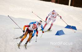20.02.2015, Falun, Sweden (SWE): Eric Frenzel (GER), Akito Watabe (JPN), Haavard Klemetsen (NOR), (l-r)  - FIS nordic world ski championships, nordic combined, individual gundersen HS100/10km, Falun (SWE). www.nordicfocus.com. © NordicFocus. Every downloaded picture is fee-liable.
